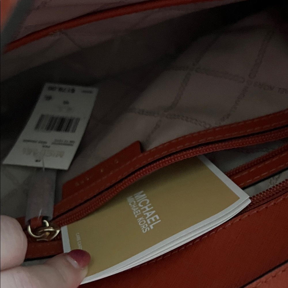 Michael Kors Burnt Orange Tote Bag - Picture 5 of 8